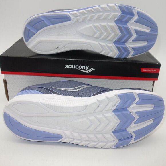 NEW Saucony Kinvara 11 Sneakers Lace Up Running Shoes Gray Purple Girl's 6.5 - Picture 7 of 8